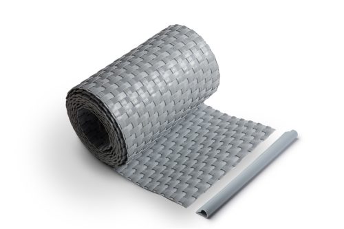 Rattan Kerítésszalag panelekhez 19/255 cm világos szürke RD 17