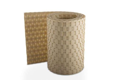 Rattan Kerítésszalag panelekhez 19/255 cm, krémszínű RD18