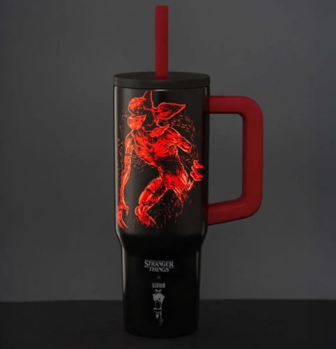 Bialetti Stranger Things - füles tumbler szívószállal 900ml