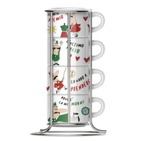   Bialetti Bialetti Cappuccino csésze szett állvánnyal 4db-os