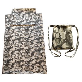   Terepmintás ágyneműhuzat hátizsákkal 140x200 cm 60x70 cm