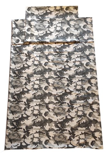 Terepmintás ágyneműhuzat hátizsákkal 140x200 cm 60x70 cm