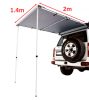 Offroad Hátsó napellenző 1,4 m széles x 2 m, világítással, terep szürke színben