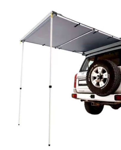 Offroad Hátsó napellenző 1,4 m széles x 2 m, világítással, terep szürke színben
